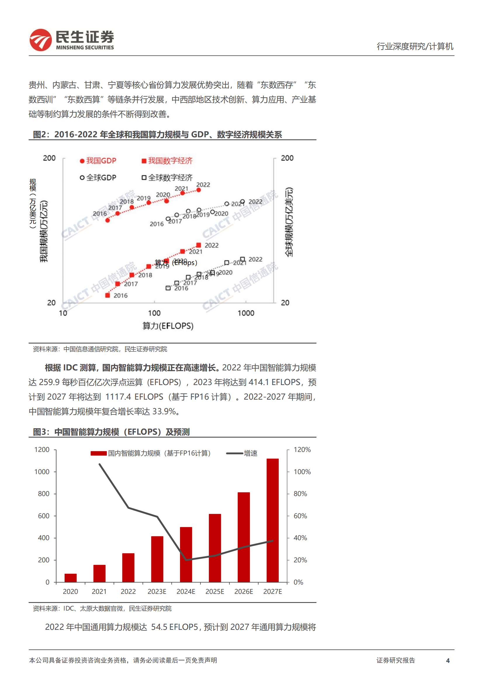 我国算力总规模位居世界前列