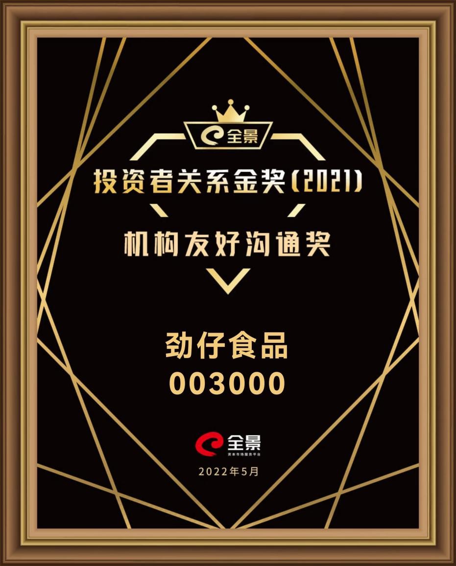 劲仔食品最新股东户数环比下降13.94% 筹码趋向集中